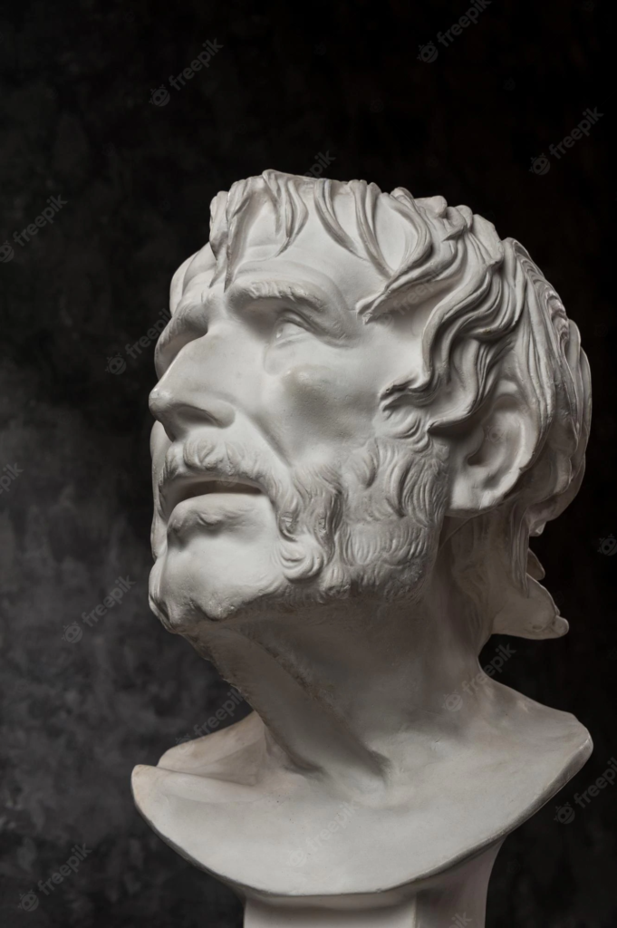 Image contains a picture of Seneca, a Stoic philosopher and related to keyphrase 'filsafat stoic'

