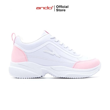 Sepatu Olahraga Wanita - White Pink