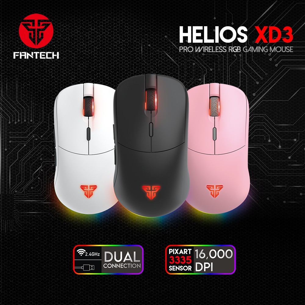 Mouse Gaming Wireless Helios XD3