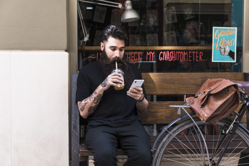 fashion outfit coffeeshop for men