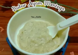 Resep MPASI 6 Bulan-Bubur Ayam Mentega