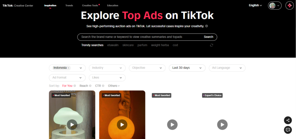 Explore Top Ads TikTok 