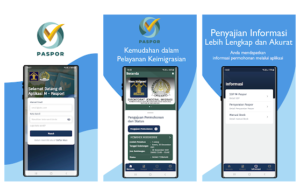 Aplikasi M-Paspor untuk mendaftar pembuatan paspor.