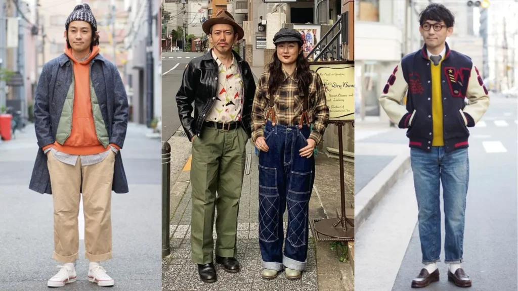 Kumpulan looks dari tren fashion terbaru, Japanese Americana.