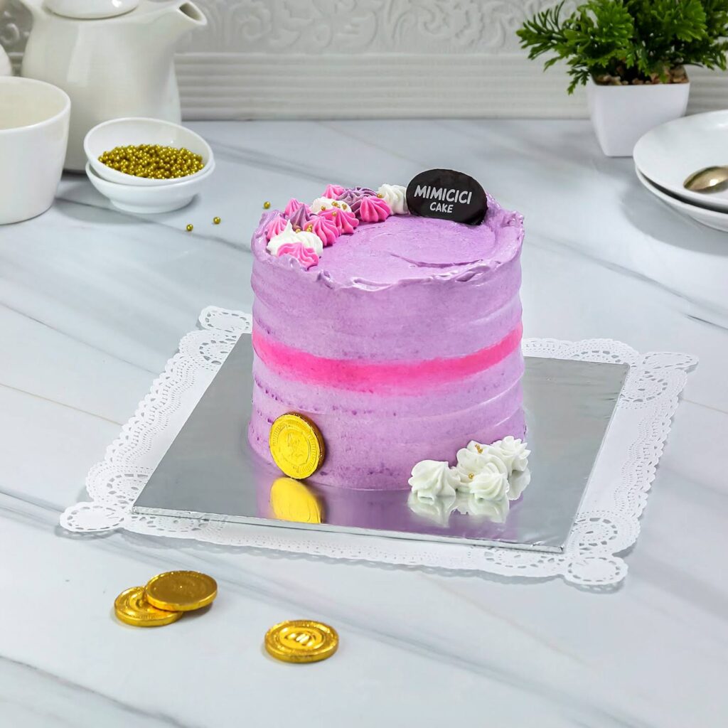 Korean Cake Cream Purple Pink