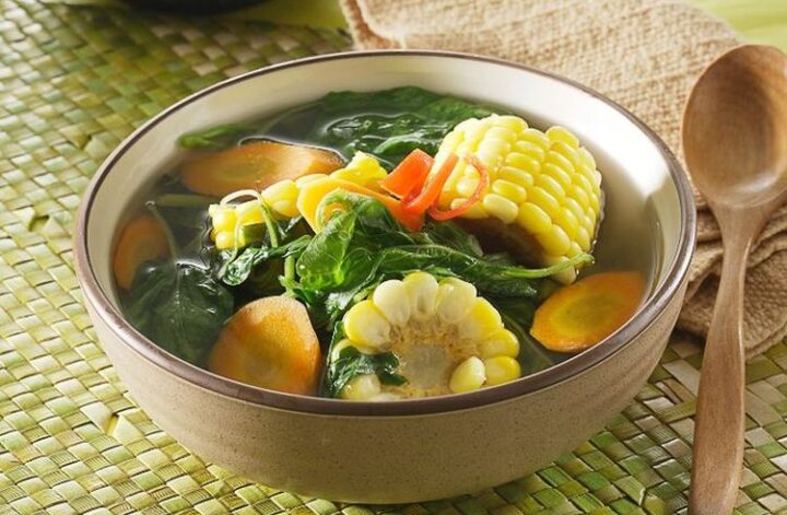 Masakan : Sayur Bening Bayam