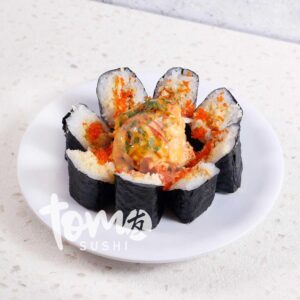 Tom Sushi Sumber: Gofood Pict https://www.google.com/url?sa=i&url=https%3A%2F%2Fgofood.co.id%2Fid%2Fpalembang%2Frestaurant%2Ftom-sushi-palembang-icon-mall-bddfa966-158f-4f52-83e3-cb755bc45ad0&psig=AOvVaw1_Y6fvjSJHT0kUZsov64av&ust=1727622904877000&source=images&cd=vfe&opi=89978449&ved=0CBcQjhxqFwoTCODVwvP35YgDFQAAAAAdAAAAABAE