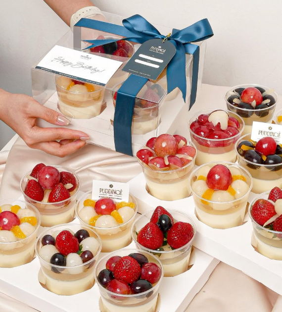 Fruit Milky Pudding Cups