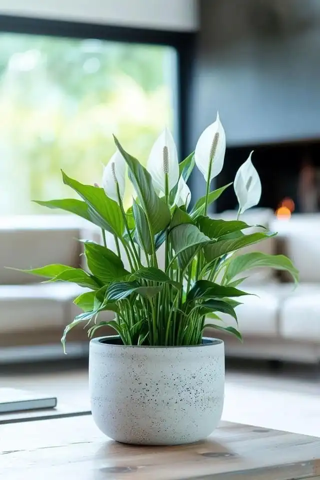 tanaman hias peace lily