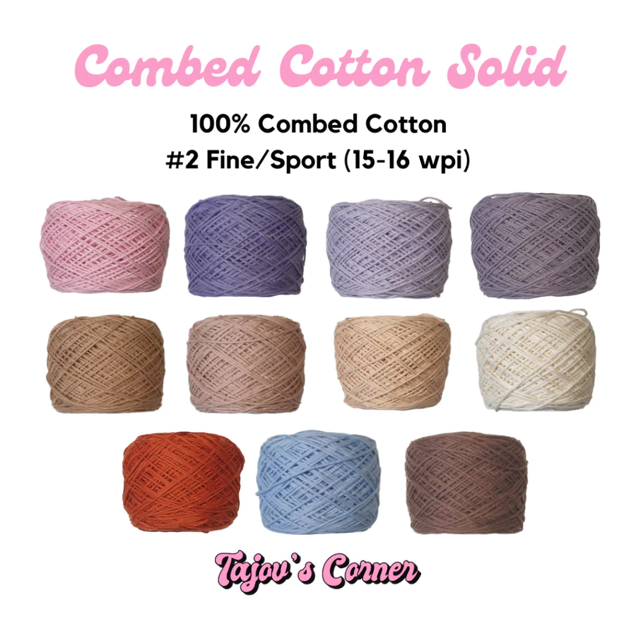Benang combed cotton dari Tajov's Corner
