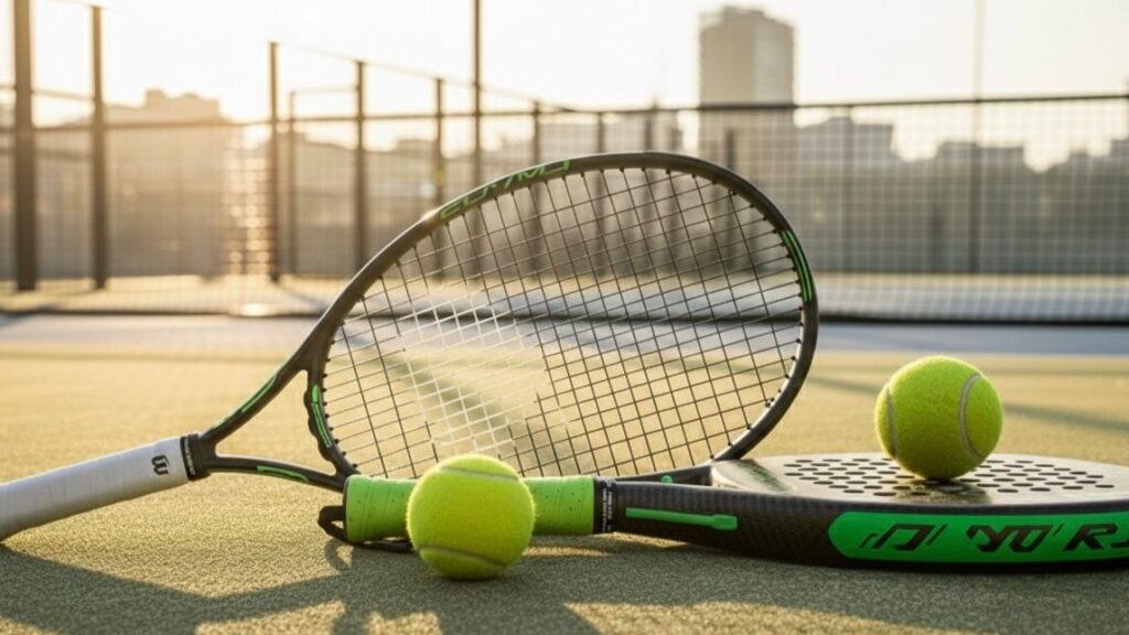 "Raket Padel dan Raket Tennis”