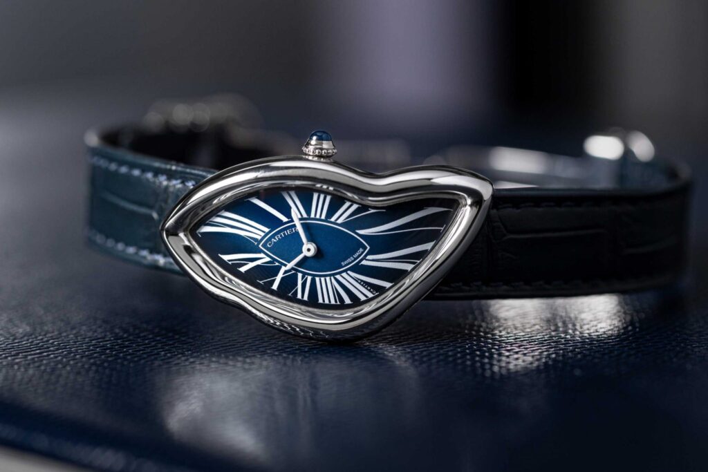 jam tangan mewah wanita Cartier Crash dengan desain unik