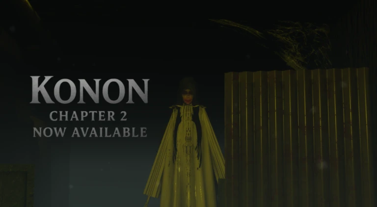 ilustrasi jumpscare game konon yang menyeramkan