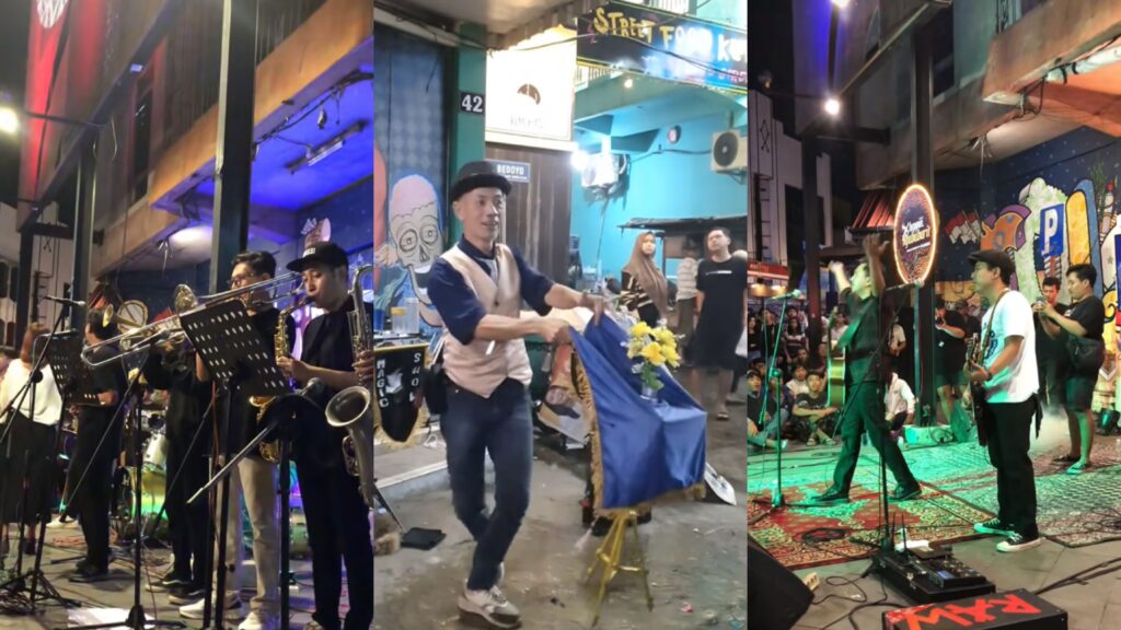 Live musik akustik, keroncong, sulap Gatsu Solo
